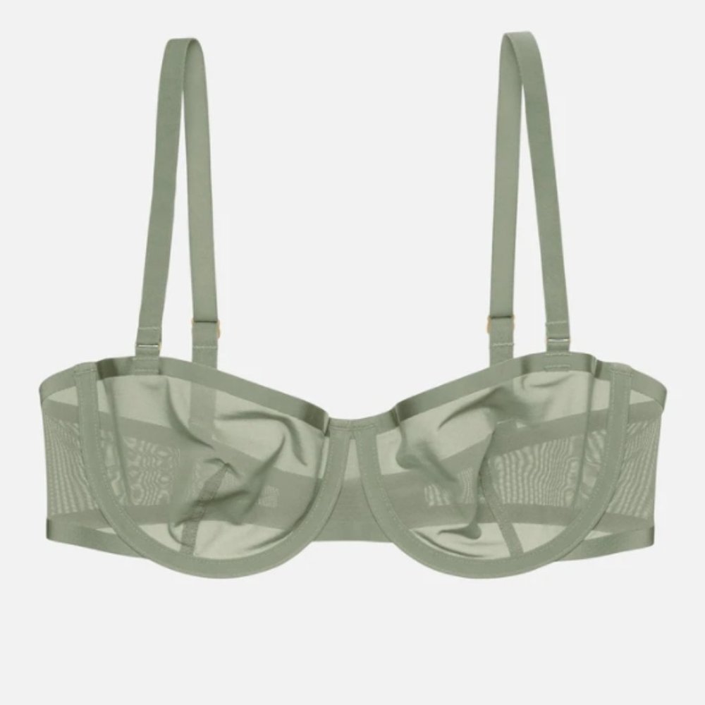 NWT CUUP Bra The Balconette- Pyrite Mesh 34D
